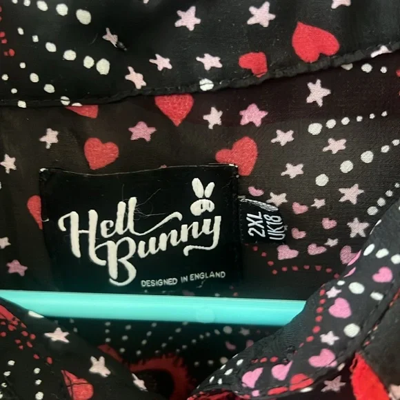 Hell Bunny Blouse Short Sleeved - Picture 2 of 5